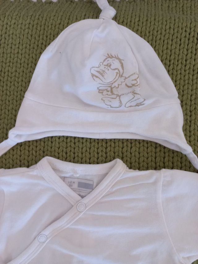 Pijama 4 piezas bebe 1-2 mese (56cm)