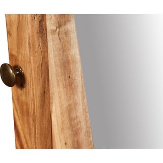 Specchiera da Terra Orientabile in Legno Massello