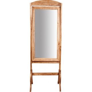 Specchiera da Terra Orientabile in Legno Massello