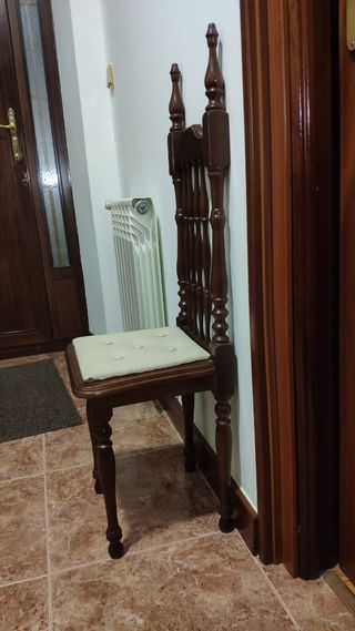 juego de sillas vintage decoración madera