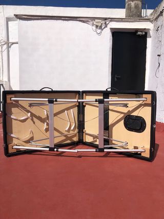 Camilla para masaje plegable Negra