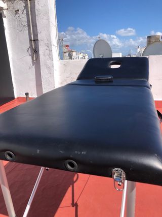 Camilla para masaje plegable Negra