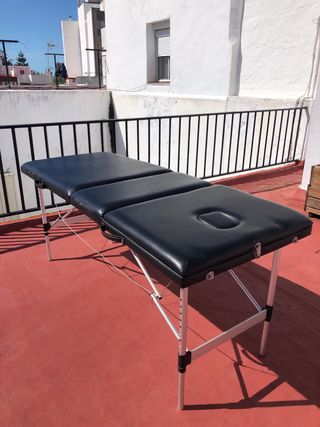 Camilla para masaje plegable Negra