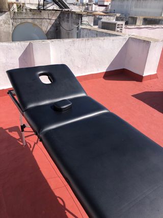 Camilla para masaje plegable Negra