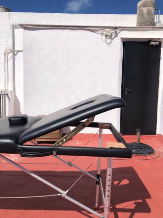 Camilla para masaje plegable Negra