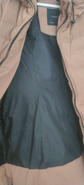 Plumas marrón de zara