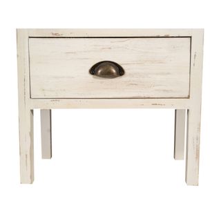 Charme Shabby Chic: Comodino in Legno di Paulonia 