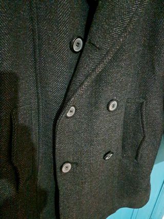 Abrigo de hombre paño gris