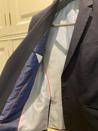 Traje azul Zara