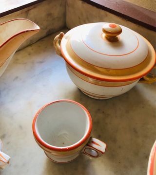 Vajilla Antigua Francesa. Opaque Luneville