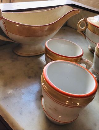 Vajilla Antigua Francesa. Opaque Luneville