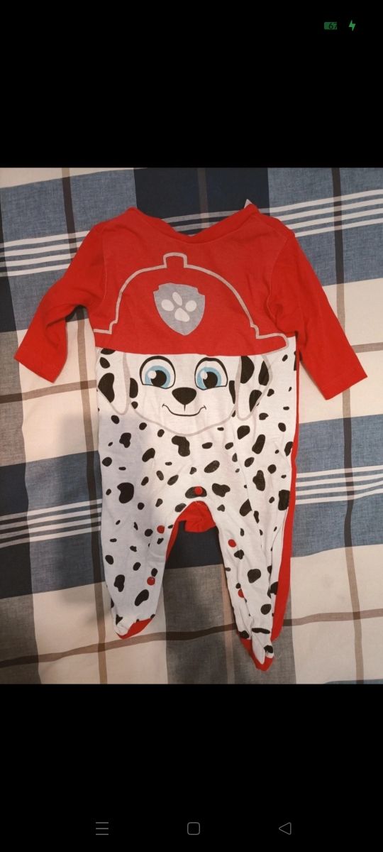 Tutina paw Patrol neonato sottile estiva 3/6 mesi