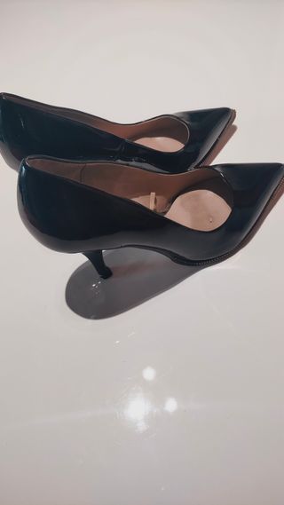 Zapata tacón Zara negros