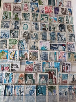 LOTES 100 SELLOS ANTIGUOS FRANCIA