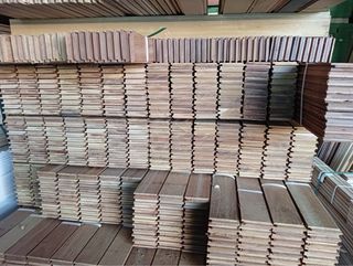 Gran stock de tarima 100% Maciza teca