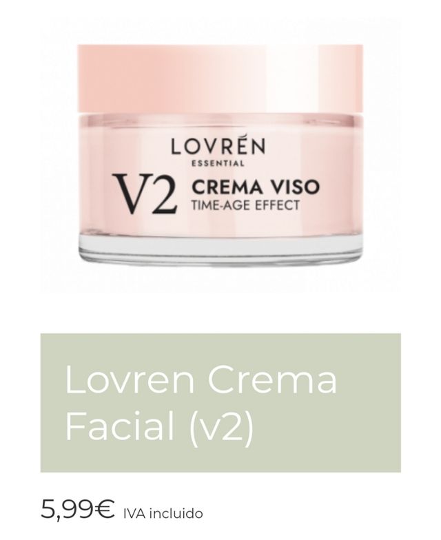 CREMA VISO ANTIETÀ LOVREN