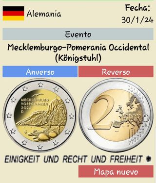 Moneda conmemorativa de 2 euros alemania 2024