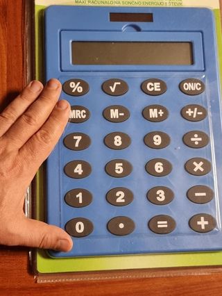 Maxi Calcolatrice ad energia solare 8 cifre