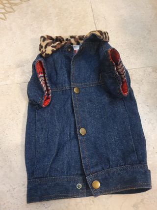 giacchetta jeans  per cane tg medio-piccola