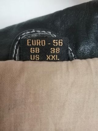 Vaquera tejana cuero auténtico XL Medidas indicada