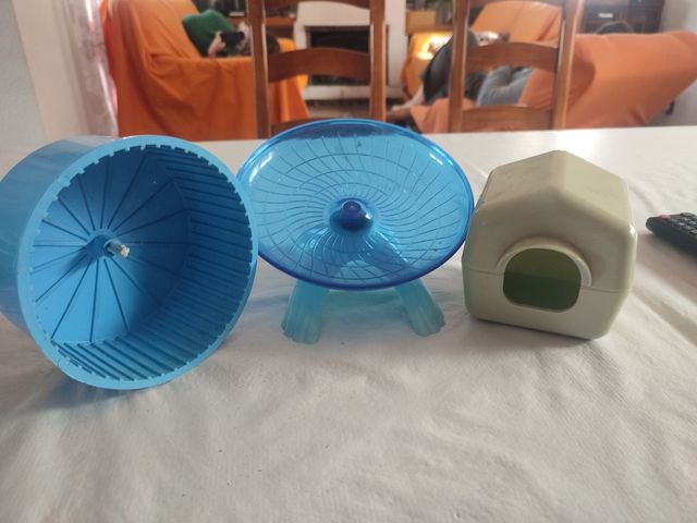 3 accesorios hamster 