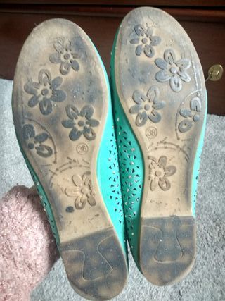 Bailarina mesh verde