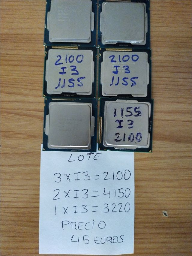 lotes de procesadores I3