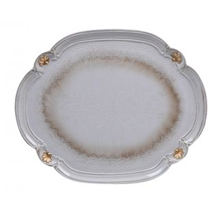 Set di Due Vassoi Fiorentini in Legno Decorato - S