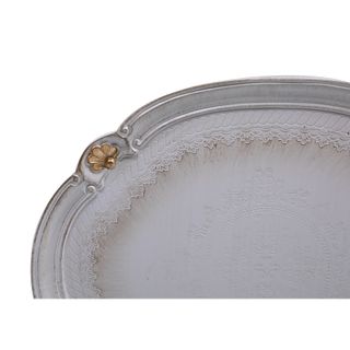 Set di Due Vassoi Fiorentini in Legno Decorato - S