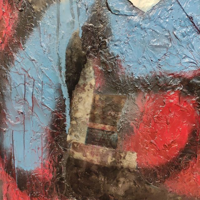 "FIBROADENOMA" dipinto astratto (Crocevia Studio)