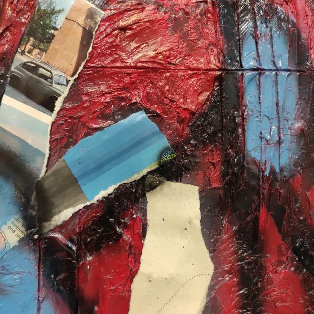 "FIBROADENOMA" dipinto astratto (Crocevia Studio)