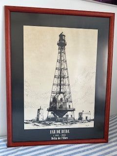 Poster incorniciato del faro del Buddha