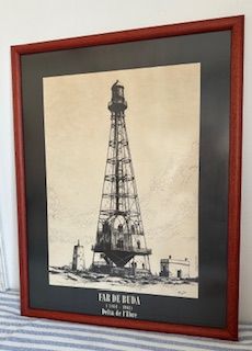 Poster incorniciato del faro del Buddha