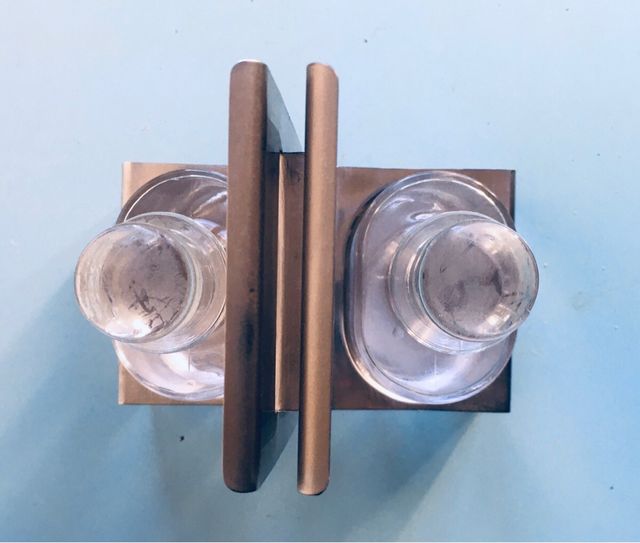 Olio aceto Alessi 1960 acciaio vetro