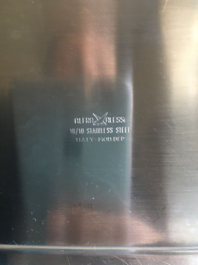 Olio aceto Alessi 1960 acciaio vetro