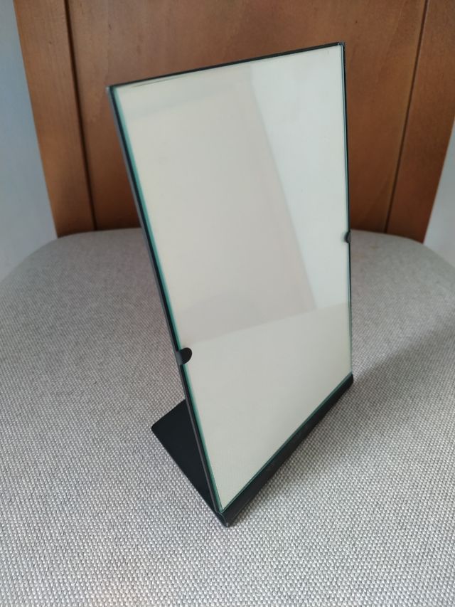 Cornice portafoto nera metallizzata