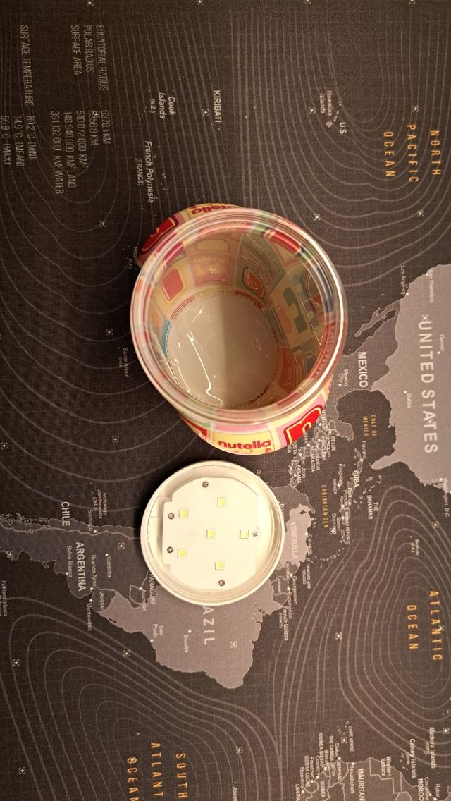 lampada nutella a LED ricaricabile