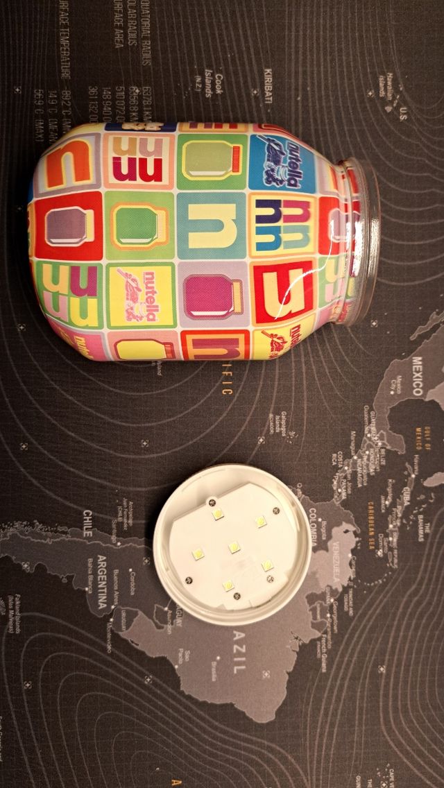 lampada nutella a LED ricaricabile