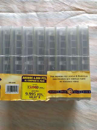 8  PELÍCULAS  VHS  MÍTICAS