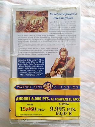 8  PELÍCULAS  VHS  MÍTICAS