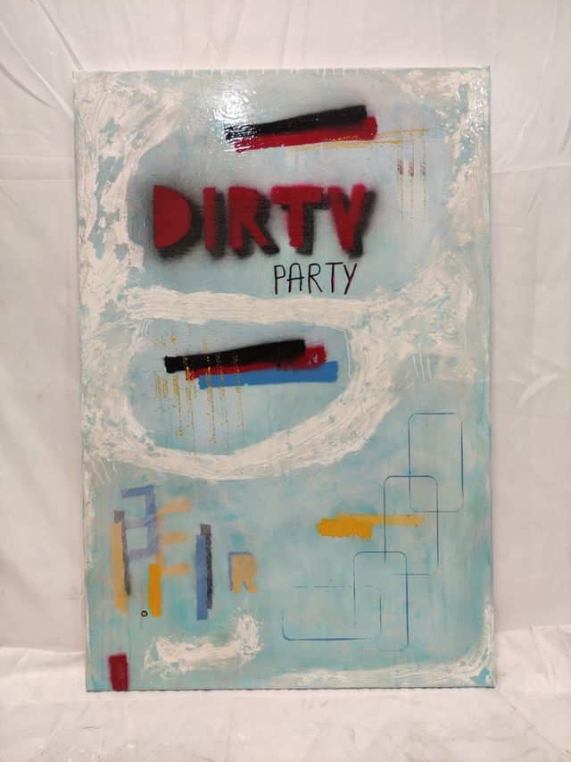 "DIRTY PARTY" dipinto astratto (Crocevia Studio)