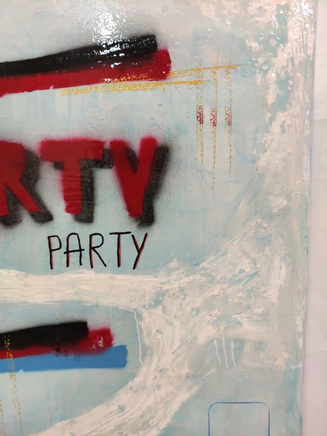 "DIRTY PARTY" dipinto astratto (Crocevia Studio)