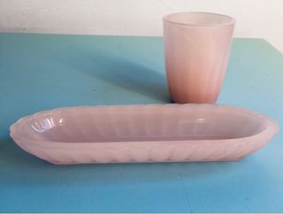 🪥🪒🚰Set bagno vetro Murano vintage ‘60