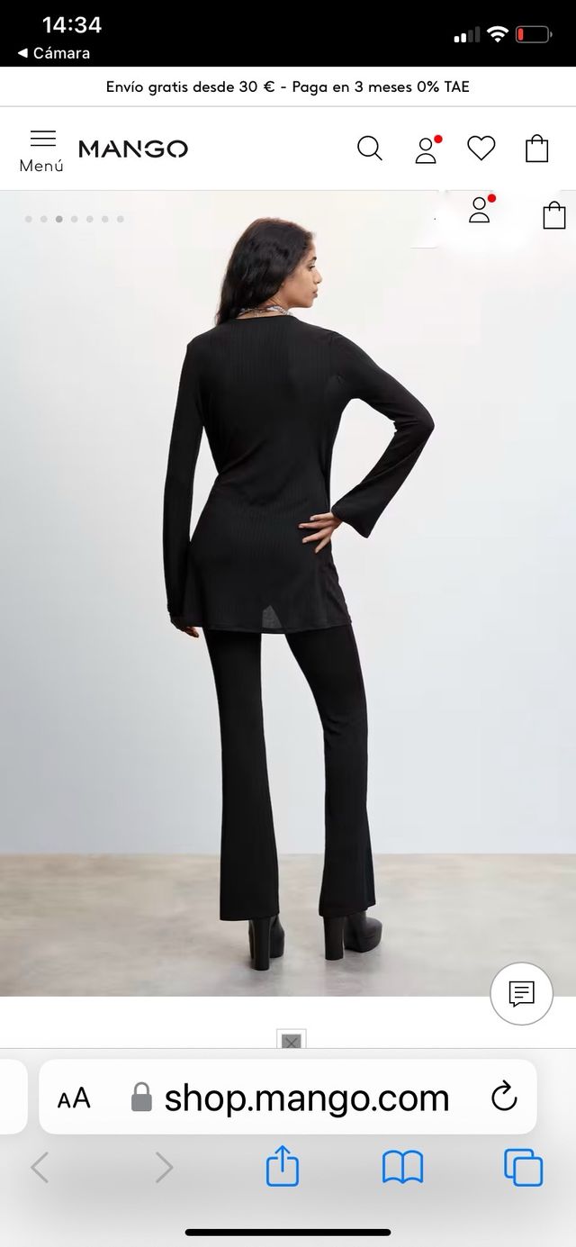 PANTALON NEGRO MUY ELEGANTE Y MUY COMODO