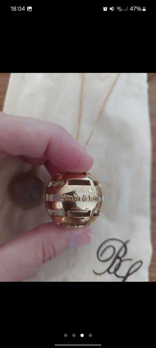 Colgante dorado Bimba&Lola