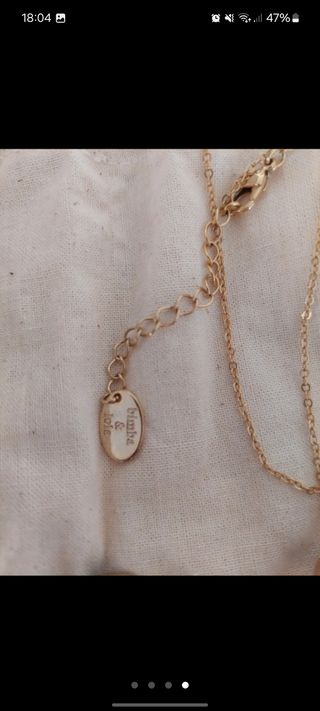 Colgante dorado Bimba&Lola