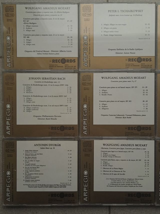 12 CDs MÚSICA CLÁSICA