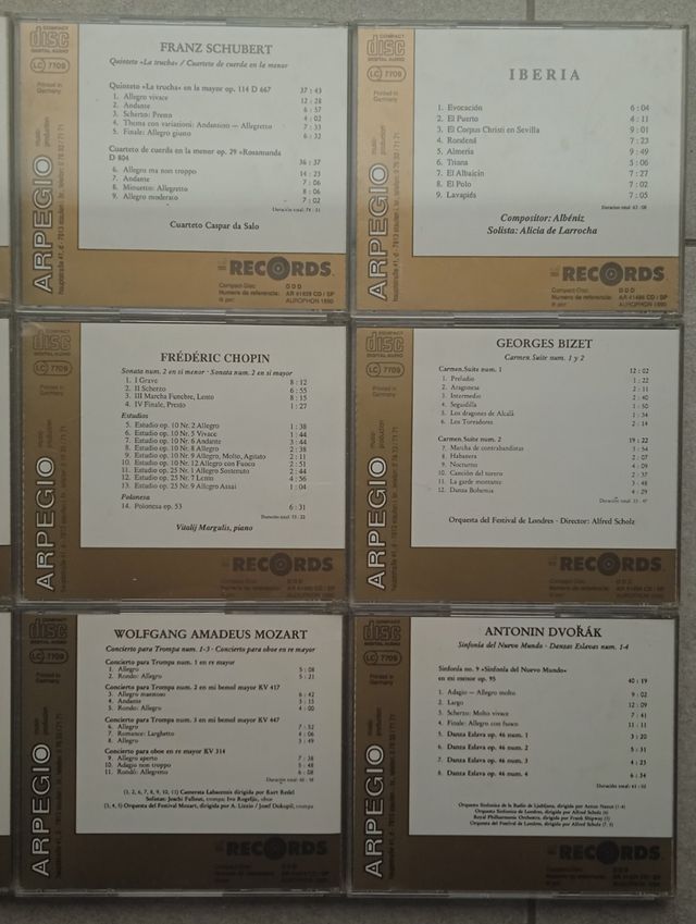 12 CDs MÚSICA CLÁSICA