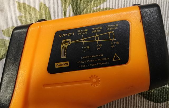 Pistola laser medir temperatura