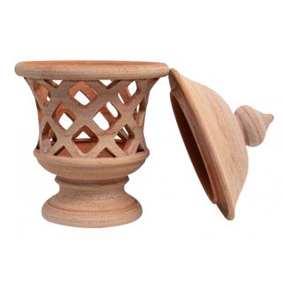 Incantevole Lanterna in Terracotta Toscana a Mano 